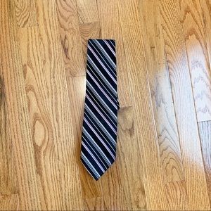 Van Heusen Accessories - VanHuesen Men’s Black and Purple Stripe Tie Van Heusen Accessories - VanHuesen Men’s Black and Purple Stripe Tie